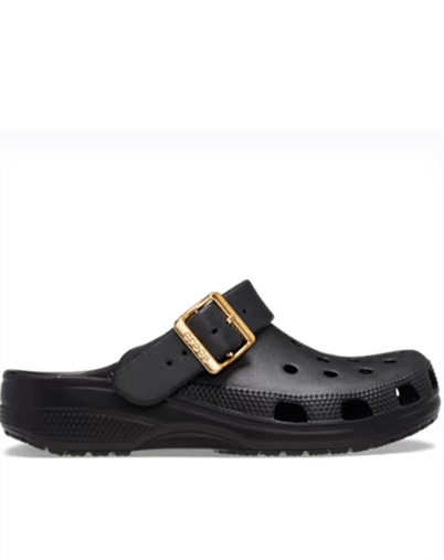 Crocs - Classic Metallic Buckle Clog - Black